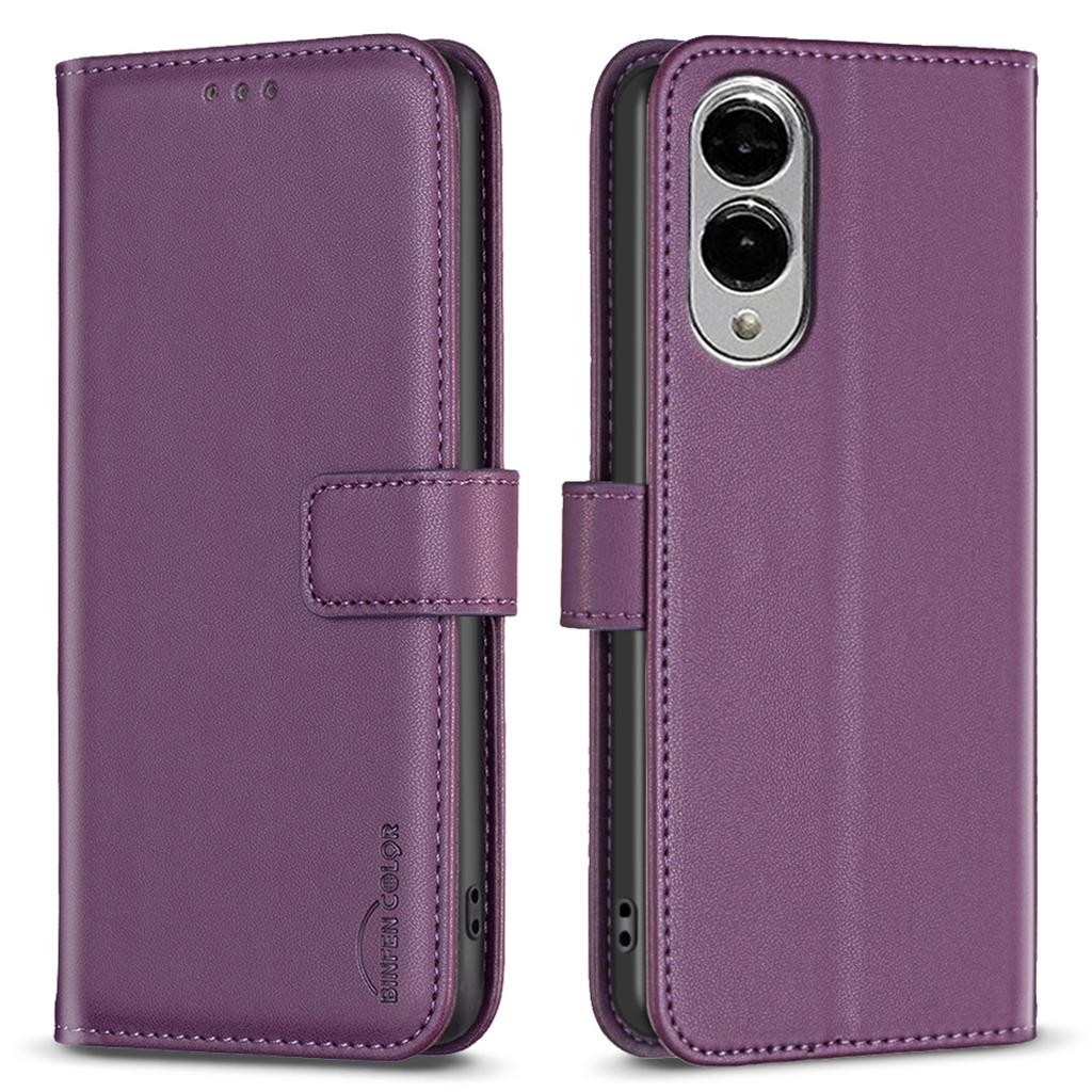 BINFEN COLOR BF17 For Samsung Galaxy S25 Edge Case Wallet Folio Flip Leather Cover