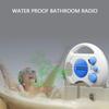 Waterproof Shower Radio, Portable Bathroom Radio with Adjustable AM/FM Volume for Home Hot Tub Bathrooms and Outdoors, Easy Adjustment