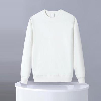 Herbst Winter Herren Top O-Ausschnitt Locker Einfarbig Elastische Bündchen Pullover Mittel