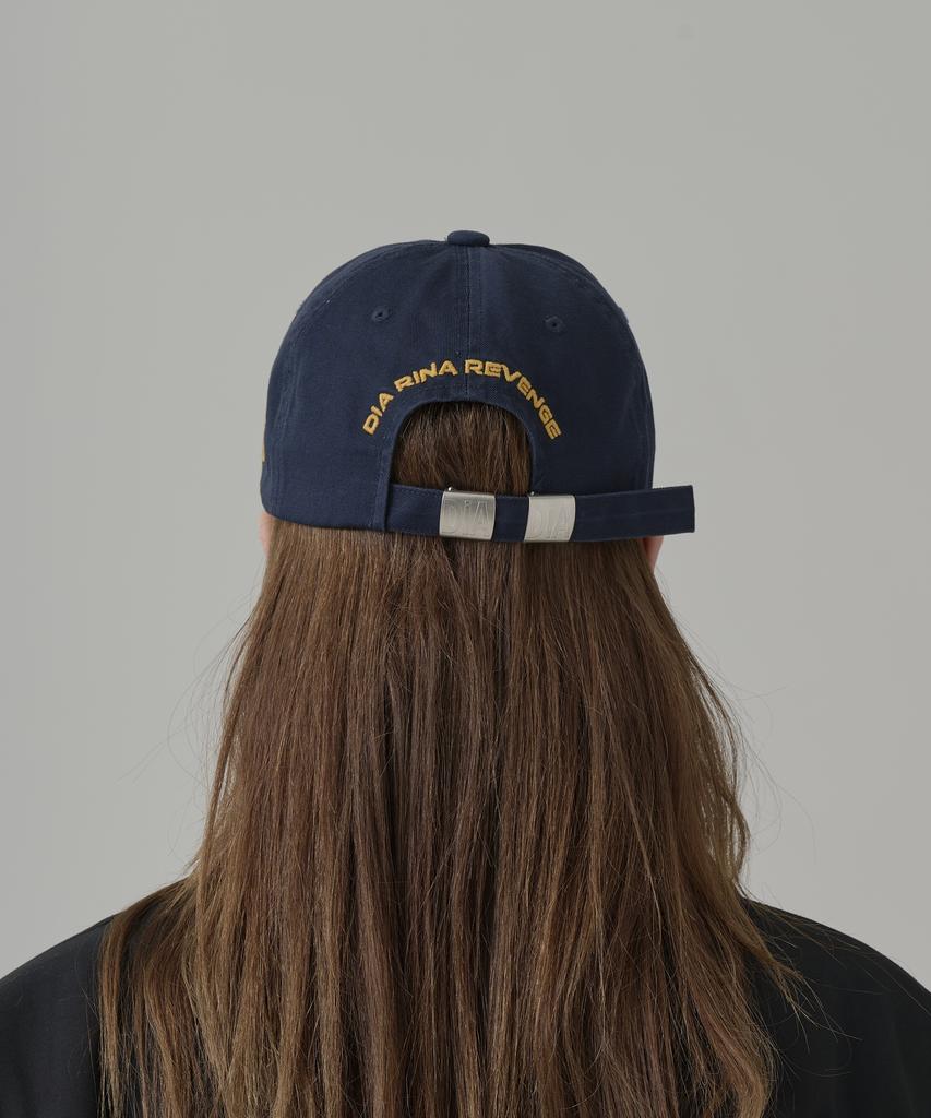 Seuteijial Diarina Washed Ball Cap [Navy]