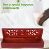 Vietnam Nanmu Chopsticks Box Lying Incense Burner Assorted Hollow Incense Box(#3)