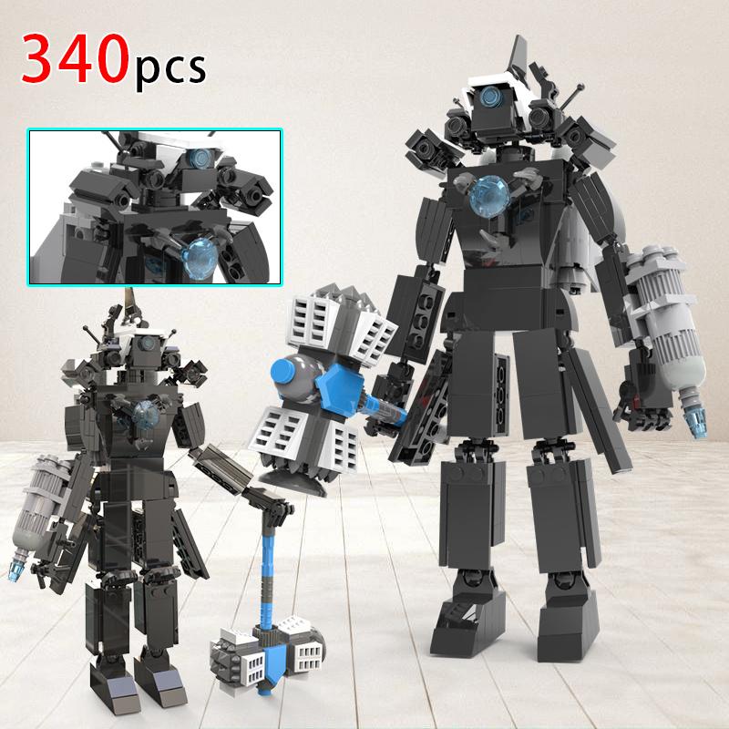 MOC Toilet Skibidi Builing Blocks Action Figure Speakerman Clock Man 2.0 Cameraman Bricks DIY for Birthday Xmas Gifts
