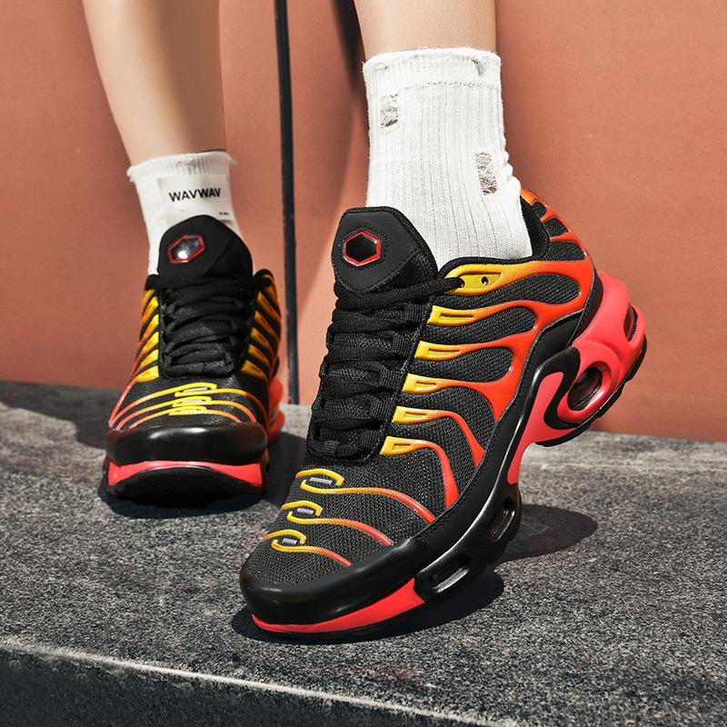 Retro-Luftkissen-Schuhe Herren- und Damenschuhe Outdoor-Sportschuhe Europäische und Amerikanische Große Größen Laufschuhe sind vielseitig und modisch