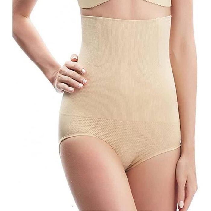 Damskie Niewidoczne Majtki Modelujące, Majtki Wyszczuplające z Wysokim Stanem na Płaski Brzuch, Modelujące Brzuch Efekt Wyszczuplający