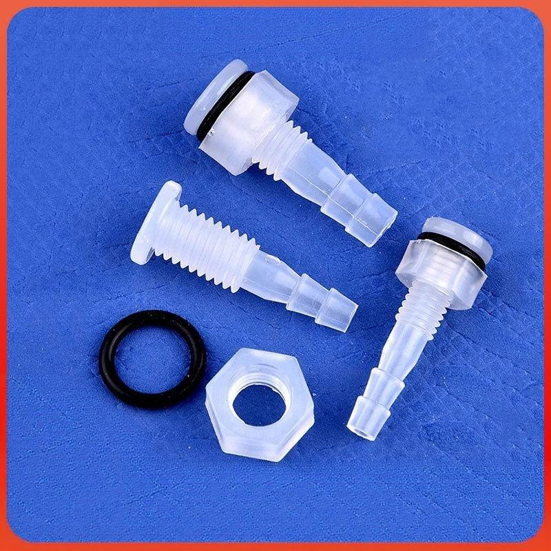 5 Sets M5-M16 Thread To 3-12Mm Aquarium Water Tank Inlet Outlet Joint Irrigation Hose Connectors Pp Straight Bulkhead Connector