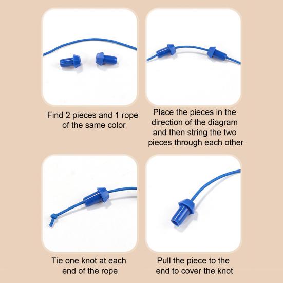 Farbenfrohes Kinderseil Entwirrbrettspiel für kritisches Denken und Teamwork