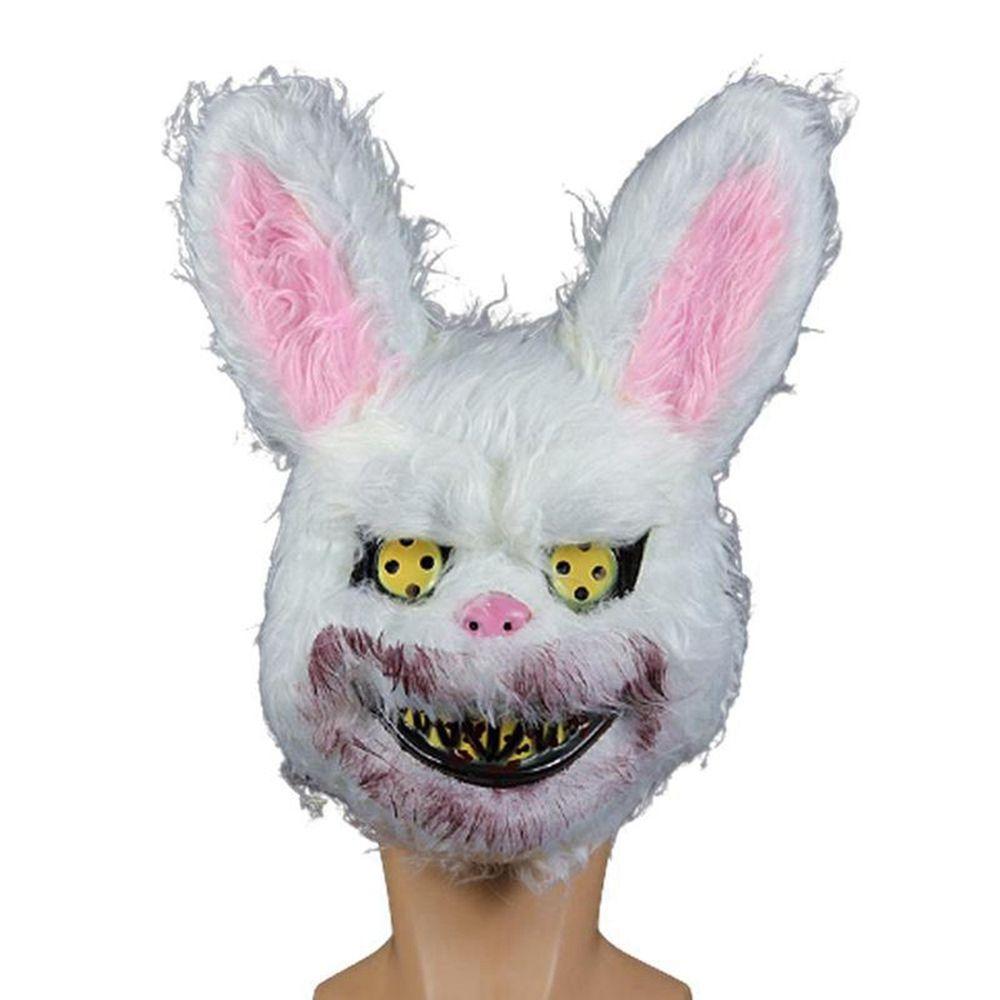 

Male Female Head Mask Bnuuy Halloween Decoration Bunny Mask Costume Party Supplies Masquerade Mask A