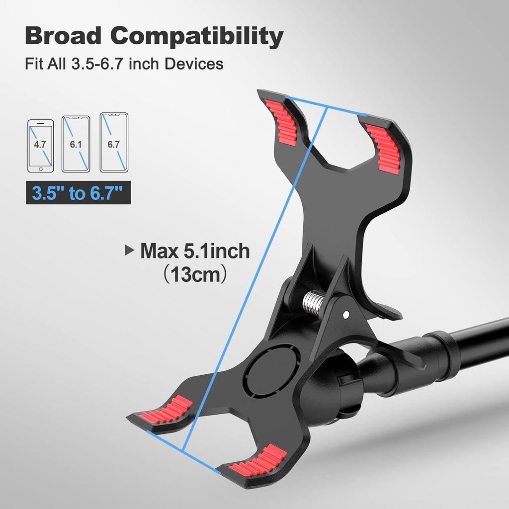 Gooseneck Cell Phone Holder Universal 360 Flexible Mobile Stand Lazy Bracket Mount Long Arms Clamp For iPhone Xiaomi Samsung