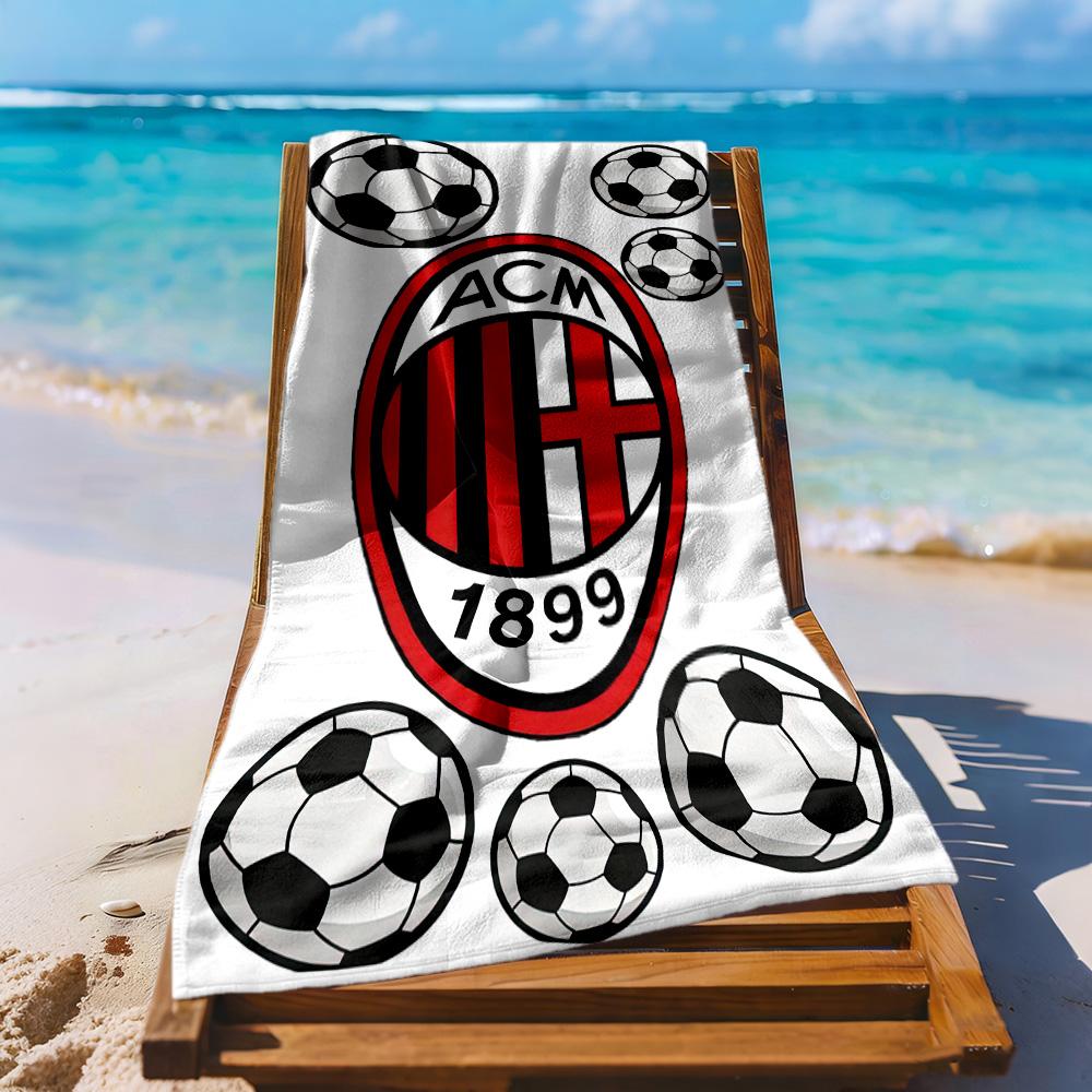 Ac Milan Strandtuch Schnelltrocknend Weiche Mikrofaser Bequem Leicht Geeignet Für Sport Reisen Schwimmen Yoga Badezimmer Strand Und Pool