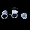 Fanning Plastic Eyelashes Extension Disposable Glue Cups Lash Glue Glue Rings