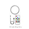 WS2812B DC5V Led Pixel Ring Individul AddressabIe Ring 5050 RGB WS2812 IC BuiIt-in Led ModuIe And 14Keys Lock USB  Controller