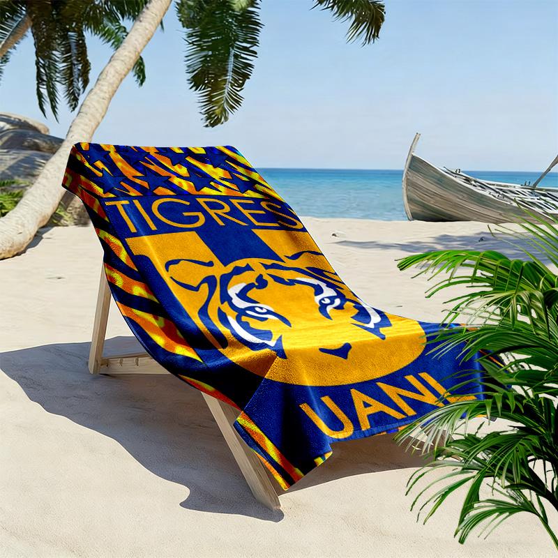 Tigres UANL 2D Flat Print Beach Towel, Large Soft Quick Dry Towel for Beach Camping SwimmingXSTJ0915207