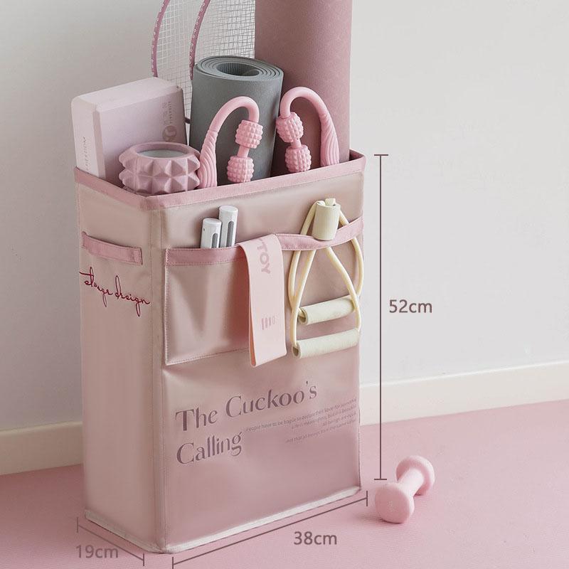 Home Yoga Mat Storage Bag Large Capacity Multi-Pocket Yoga Fitness Products Organizer Home Yoga Sports Equipment Storage Basket