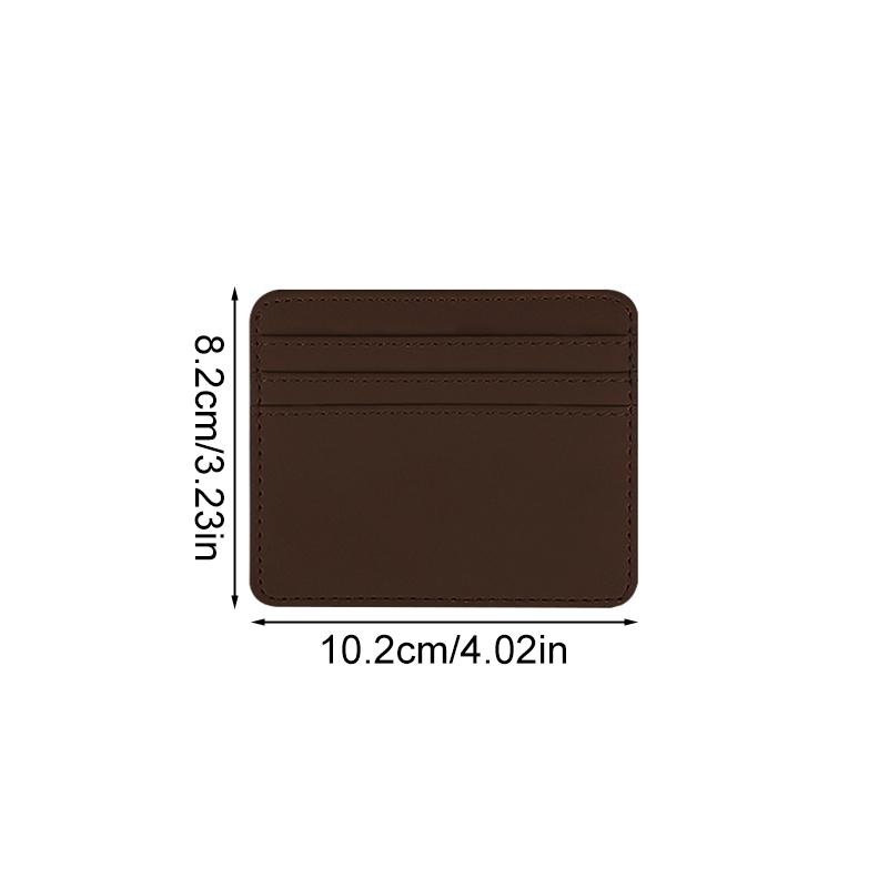 1Pc Card Holder Ultra Thin Credit Card Wallet ID Short Business Bags Purse Hasp PU