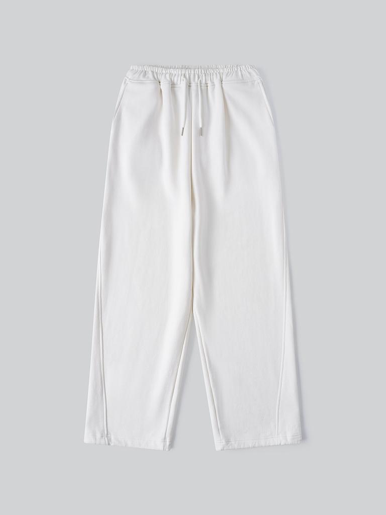 Aenhacheu Diagonal Wide Sweatpants_Ivory