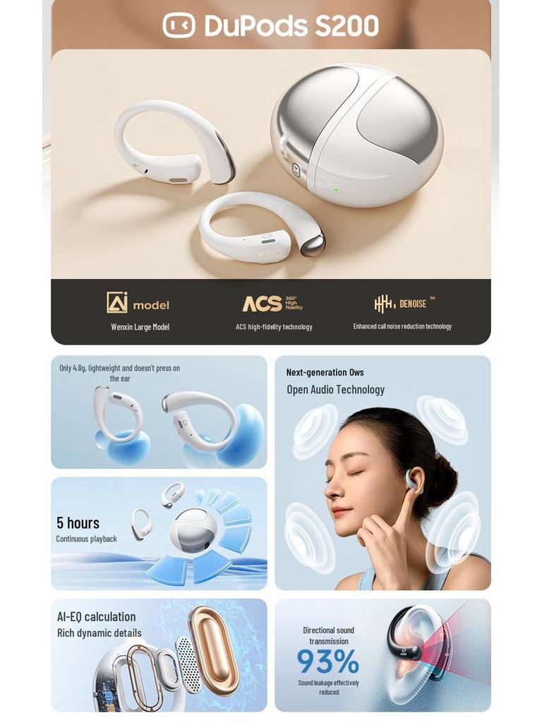 Xiao Du S200 Wireless Open-Ear Bluetooth Sports Headphones