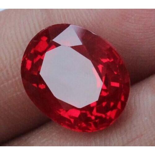 Natural Red Ruby Loose Gemstone 12.75 Ct Oval Cut for Jewelry Making and Gem Collections