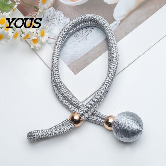 Strong Curtain Fasteners Fabric Tiebacks, Windows Hold Back, Holdbacks, Decorative Ties Holder Rope for Home Essential Bedroom Living Room Easy To Use