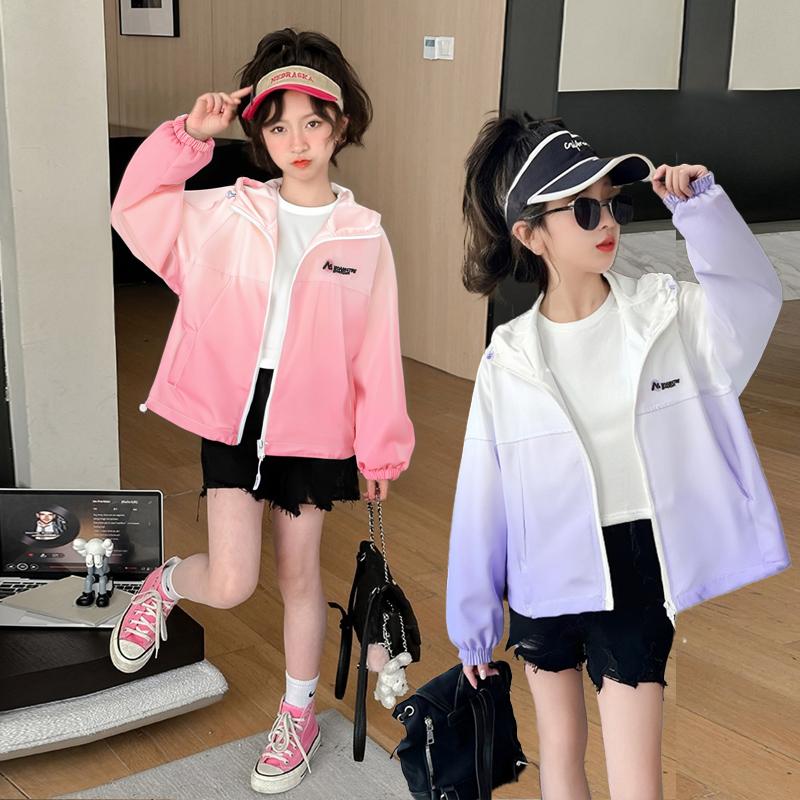 Summer 2026 New Children's Lightweight and Quick Drying Coat for Girls' Sunscreen Clothing