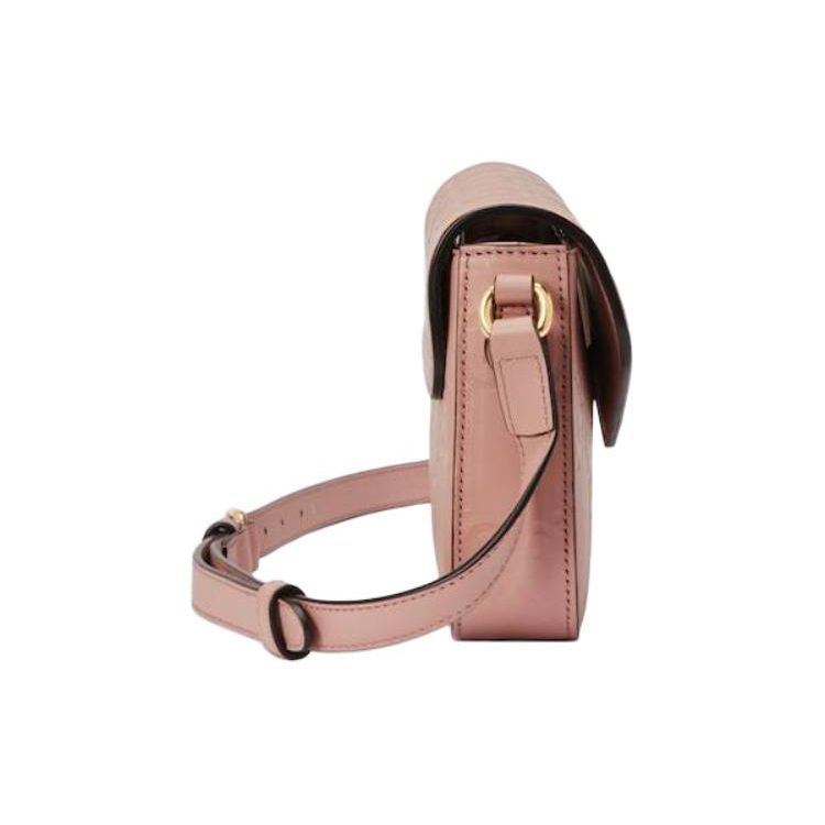 Gucci Double G Logo Adjustable Shoulder Strap Magnetic Closure Leather Crossbody Bag Super Mini Women bags Pink 772794-AAC1Q-5820
