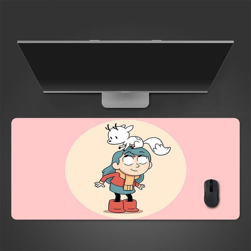 Hilda Mouse Pad, Large Gaming Desk Mat, Non-slip XXL Mousepad for Laptop & Tablet, Mini PC Playmat with Stitched Edges