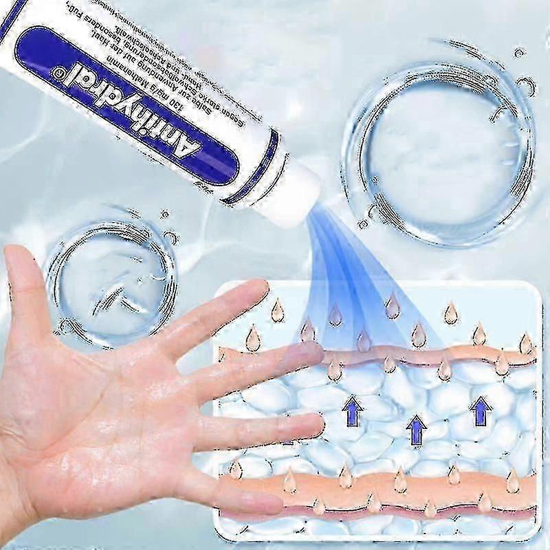 Crema antitraspirante impermeabile e non irritante, molto adatta per iperidrosi e sudorazione eccessiva