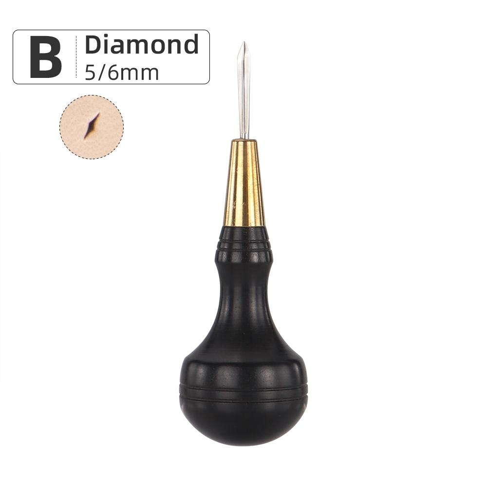1pcs Leather Hole Punching Awl, Leather Sewing Stitching Hole Cutting Tool, Manual Leather Punch Carving Handicraft Tool