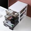 Transparent Multi-layer A4 Desktop Organizer: Simple Plastic Drawer-type Storage for Office Documents