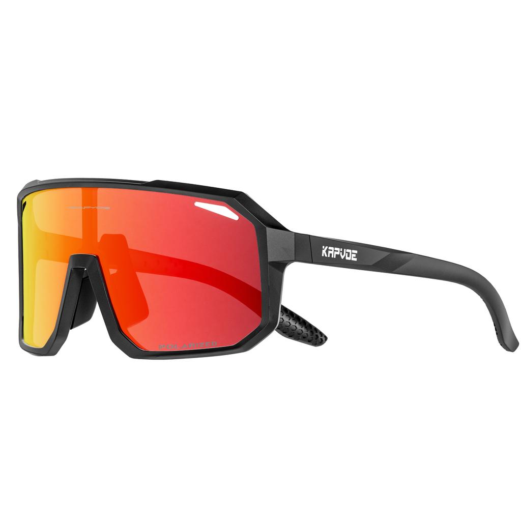Lunettes de Soleil Sportives Polarisées Kapvoe pour Homme Lunettes de Vélo Photochromiques Lunettes de Vélo d'Extérieur pour Vélo VTT UV400