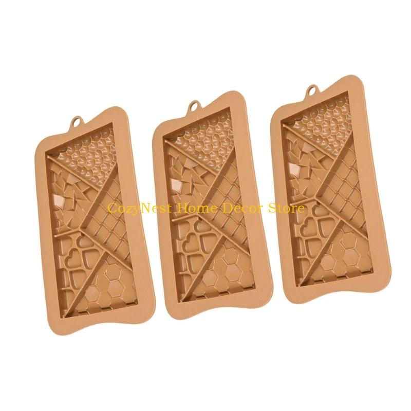 92MF Silicone Chocolate Fondant Molds Cocoa Pods/Heart/Puzzle Bakeware Nonstick Dessert Silicone Baking Tool