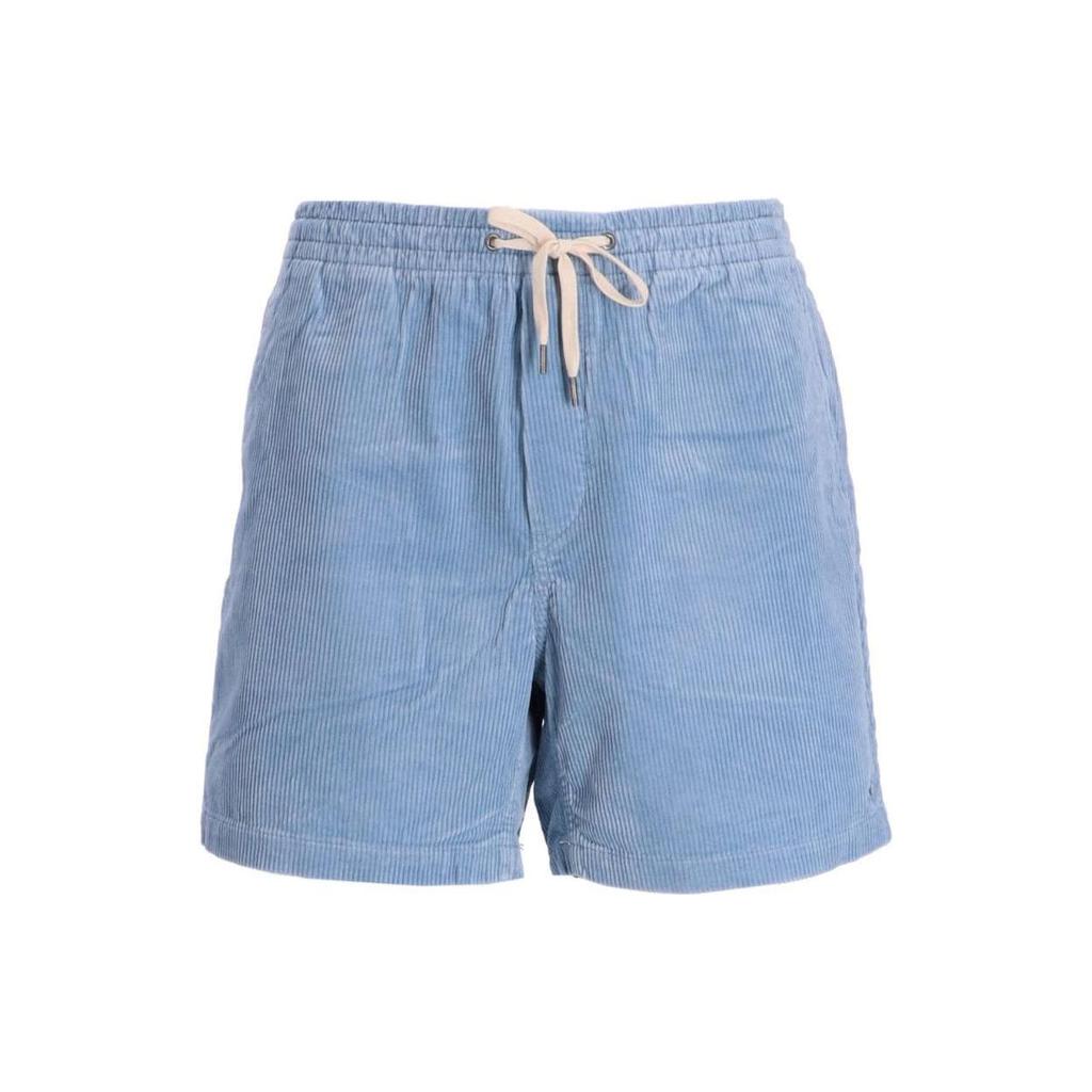 Polo Ralph Lauren Solid Color Lace-Up Straight Leg Casual Shorts Men shorts Light-Blue 710800214-029