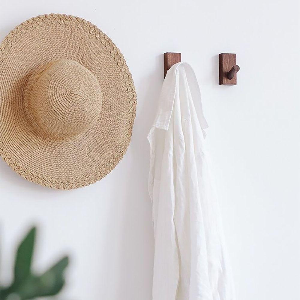 Sturdy Wall Hook Wood Bag Hook Durable Hat Hook