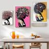 Abstract Woman Colorful Hair Watercolor Canvas Painting Poster Prints Wall Art Pictures for Living Room Home Decoration Cuadros