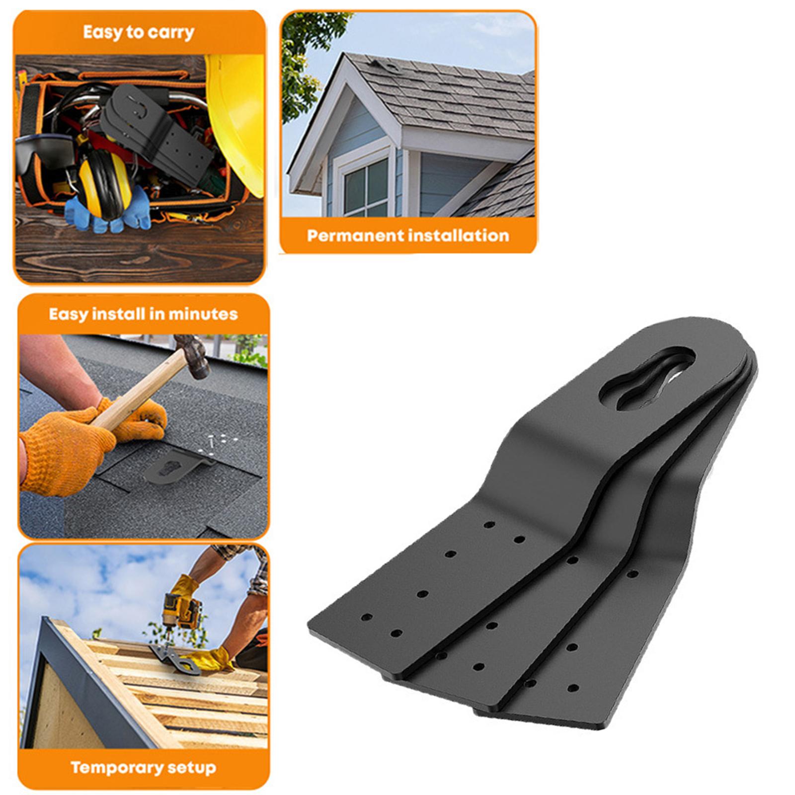 3Pcs Roofing Anchor Hitch Clip Roof Safety Anchor Heavy Duty Roof Anchor Buckle Connects To Wood Surfaces Enduring
