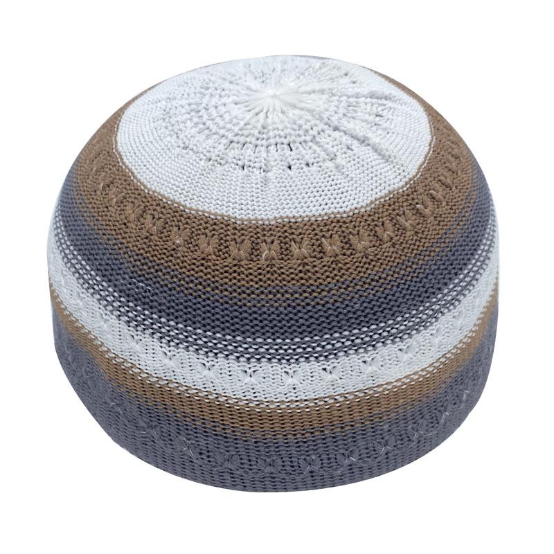 Dzianinowa czapka Beanie Turecka Muzułmańska Mężczyźni Kobiety Islamska czapka Kufi Oddychająca czapka do modlitwy Arabia Saudyjska Czarna Biała Czapki typu Beanie dla mężczyzn