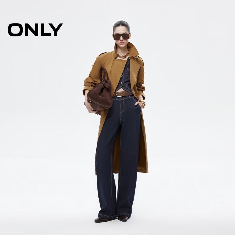 ONLY Women's Washed Denim Banana Fit Jeans