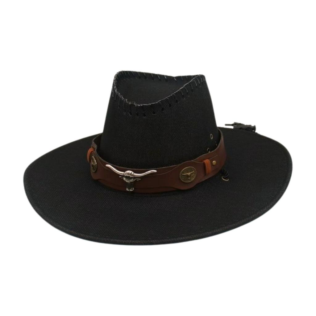 National Bull Head Hat Sunscreen Hat Western Cowboy Hat Thin Big Eaves Sunscreen Hat