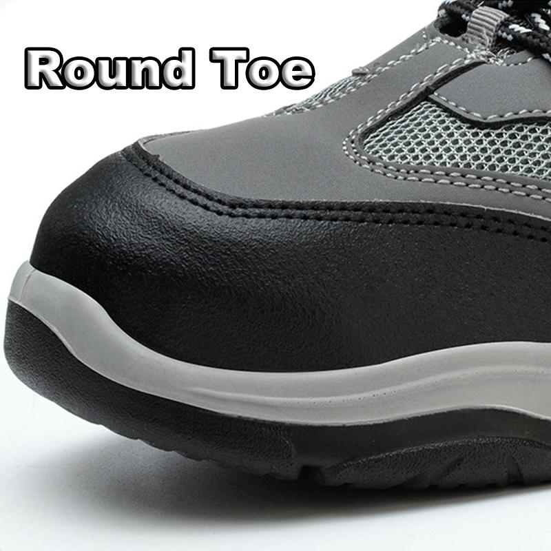 Oulylan Summer Steel Toe Labor Footwear Male Anti Odor Breathable Safety Shoes Anti-puncture Protection Boot For Outdoor Workers