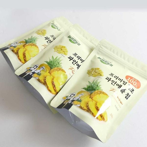 AllBarun Farm Premium Freeze-Dried Fruit Pineapple Chips, 20g, 3 Pieces, Korean Nuts