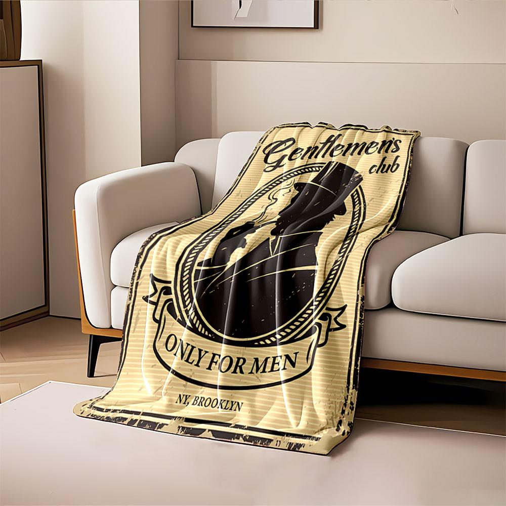 Gentlemen's Club Blanket for all seasons blanket lunch break throw gift