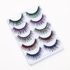 5/7/8/10/20 Pairs Shiny 3D Colorful Long Thick Glitter Artificial Eyelashes