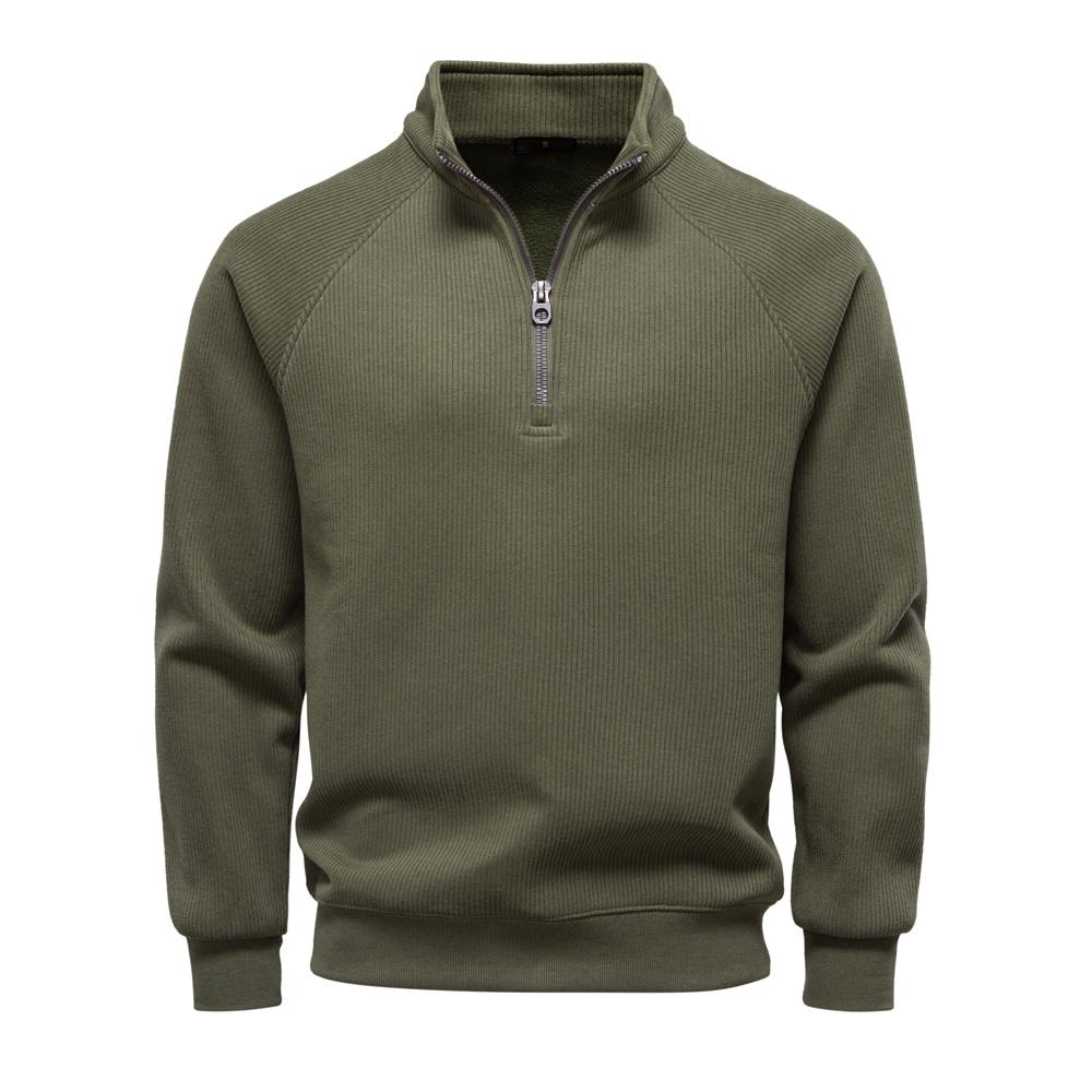 AIOPESON AIOPESIN Merk Heren Winter Thermische Trui Katoen Rits Slim Fit Thermische Onderlaag Top Luxe Softshell Pullover Sweatshirt EUR XXL 95-105kg