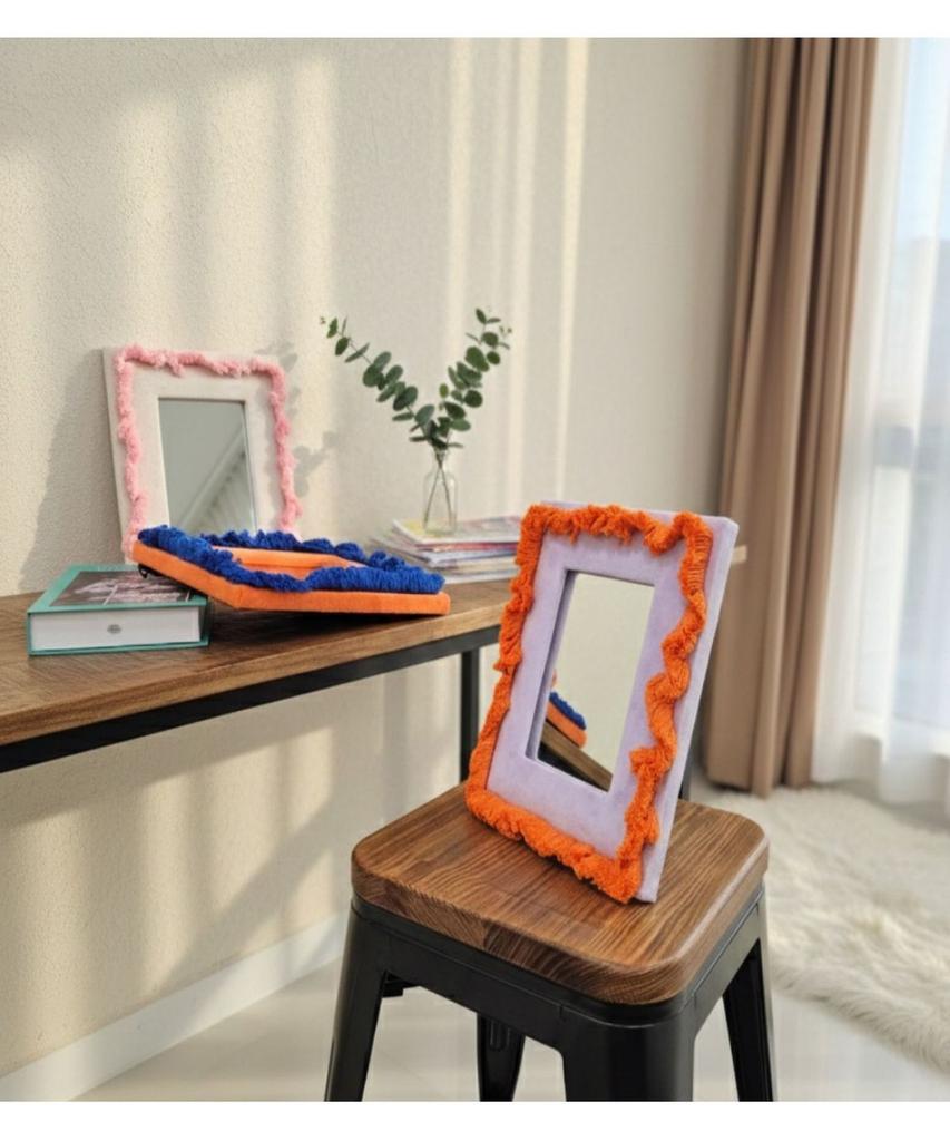 Home Interior Fabric Mirror 3 Colors