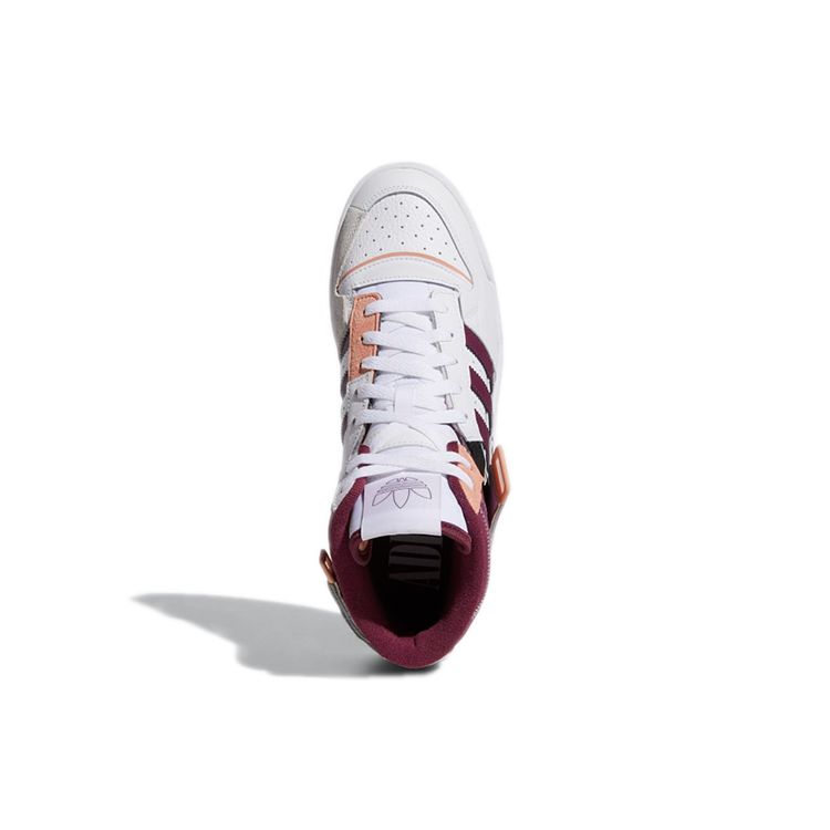 Adidas Forum Exhibit Mid Bílé Vítězná Crimson Unisex Tenisky Cloud-White Ambient-Blush H01920