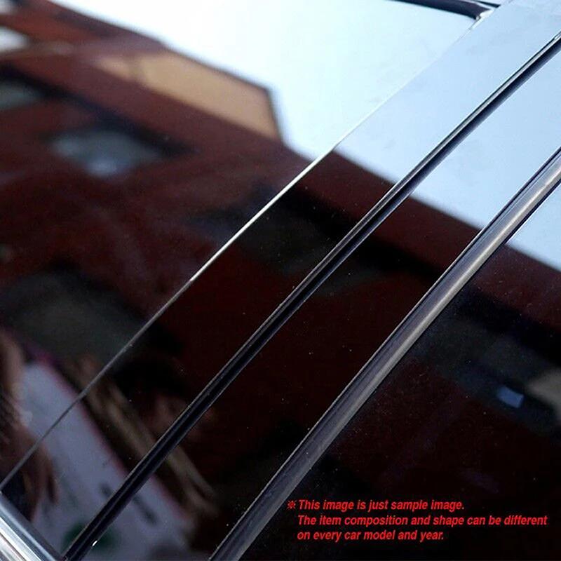 Glossy Black Pillar Posts Window Door Trims Sticker Cover Kits Auto Styling Fit for KIA Sportage 2017 2018 2019 2020 2021 2022