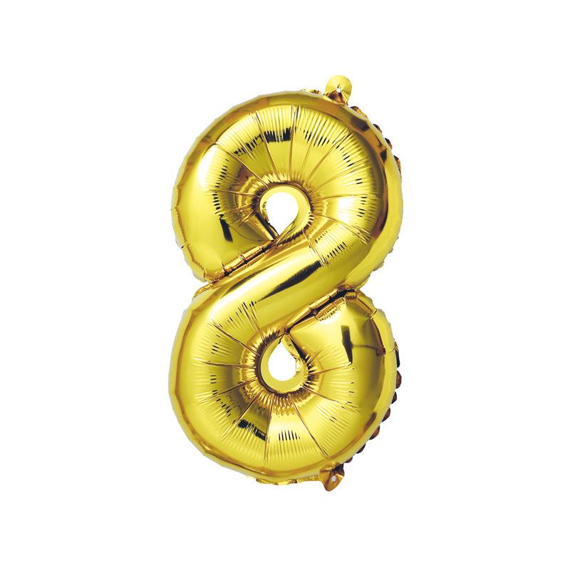 32-Inch Digital Aluminum Balloon for Baby's First Birthday Celebration Decor