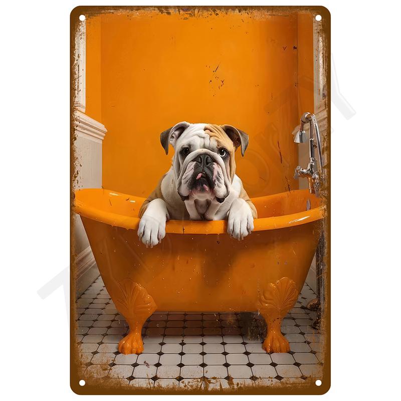 Retro Wall Art Mural Outdoor House Bathroom Home Room Decorations Decor Vintage Metal Signs Plates Tin Sign Posters Man Cave Bar