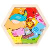 Wooden Jigsaw Puzzle Kids Toy Cartoon Dinosaur Animal Wood Puzzles Game Baby Montessori Educational Toys For Children