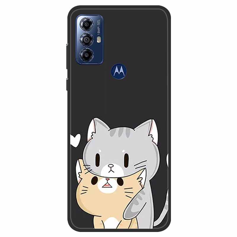 Für Motorola Moto G Play 2023 Hülle Weiche Silikon-Rückseite für Moto G Play 2023 Hülle GPlay 2023 Schwarze Handyhülle