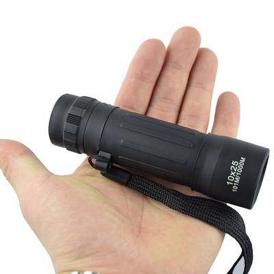 Fornitura all'ingrosso di fabbrica 10x25 Monoculare Viaggio all'aperto Occhiali HD Alti Mini Portatile.